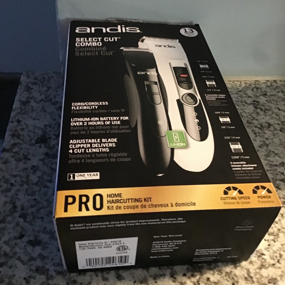 andis select cut combo hair cutting clipper’s